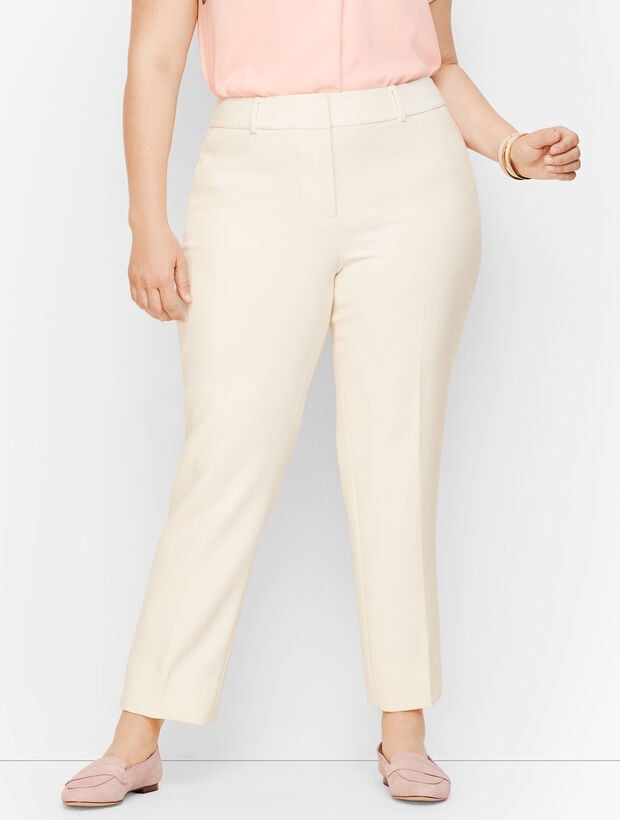 Plus Size Talbots Hampshire Ankle Pants - Lined Ivory
