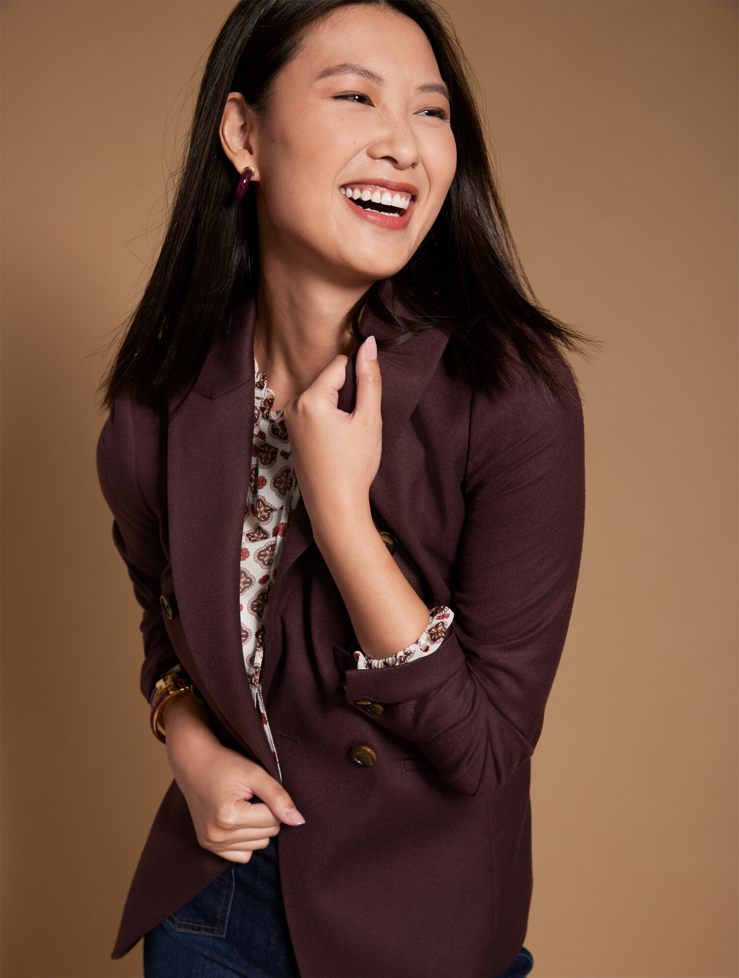 Luxe Italian Stretch Flannel Blazer