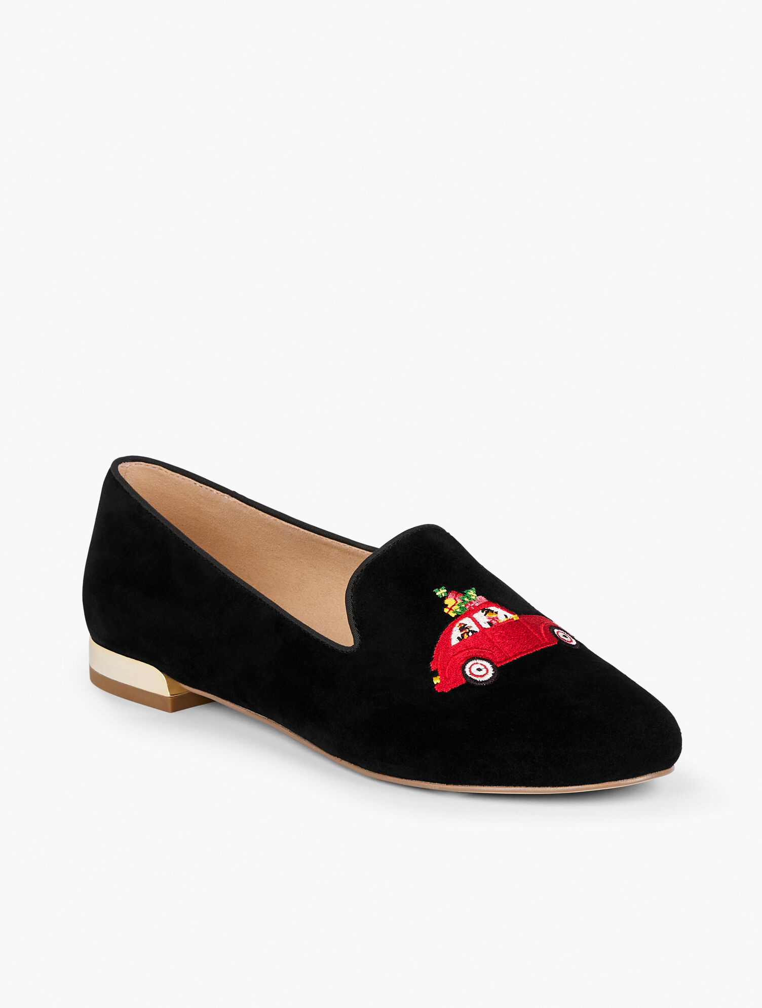 Ryan Embroidered Suede Loafers