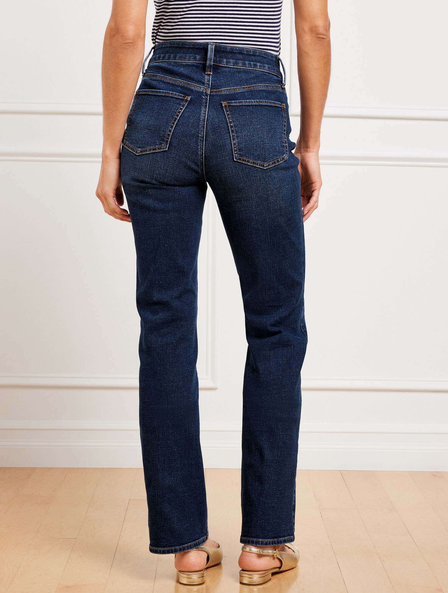 High-Waist Barely Boot Jeans - Brea Wash | Talbots