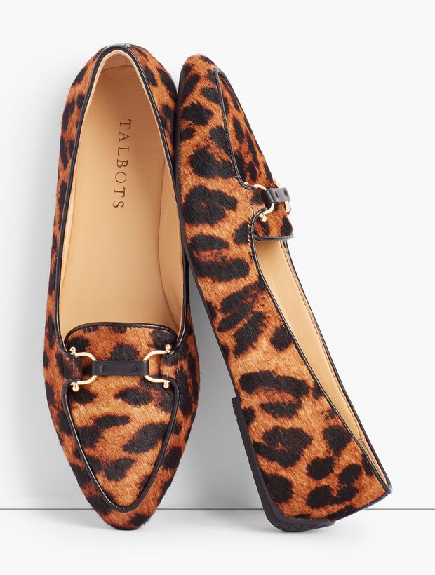 Francesca Driving Moccasins - Leopard Print