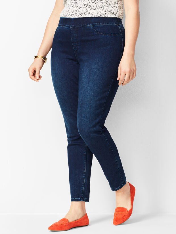 Comfort Stretch Pull-On Denim Jegging - Benning Wash