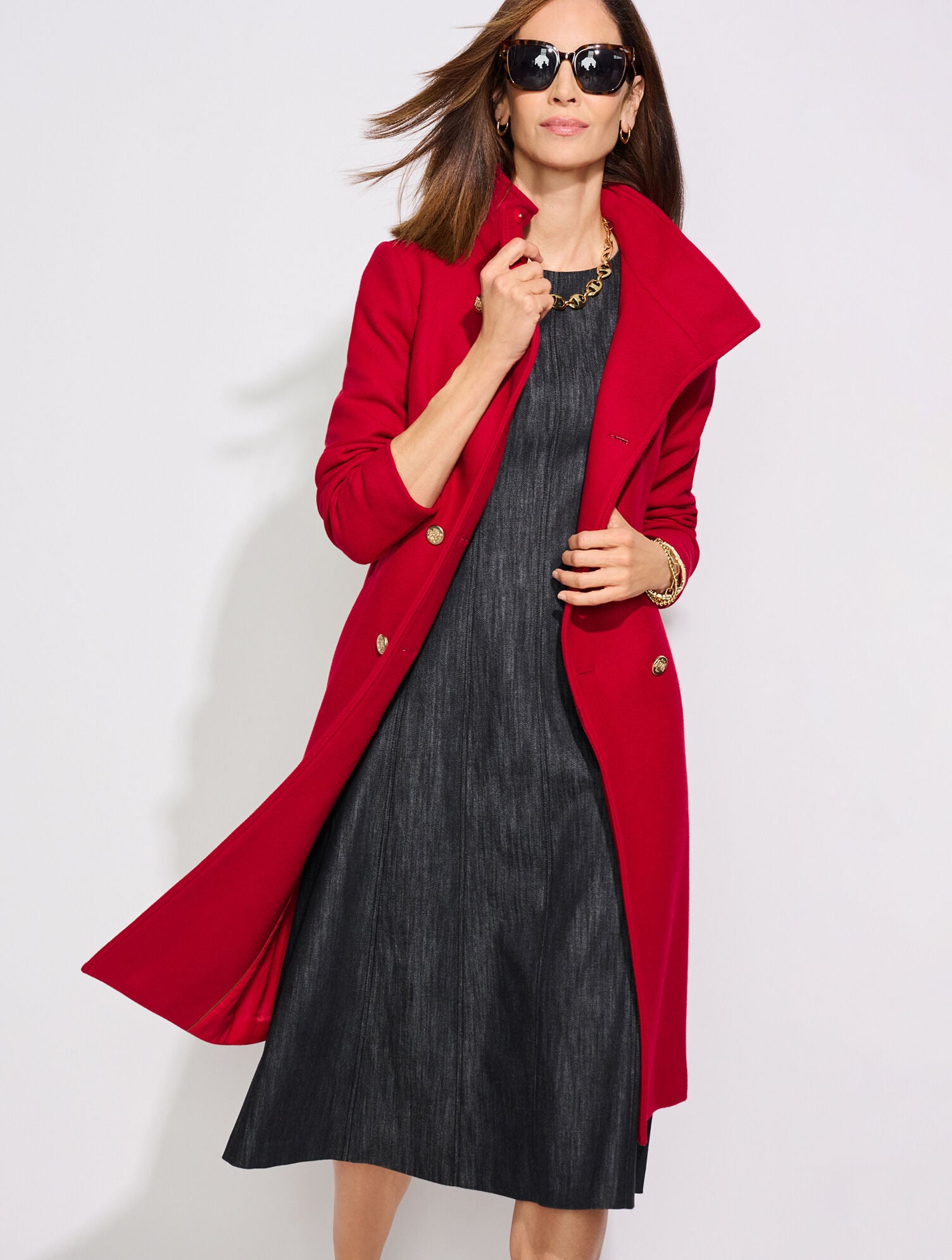 knee length dresses for ladies Floral Belted A Line Midi Dress | Shirt Dress main image 1