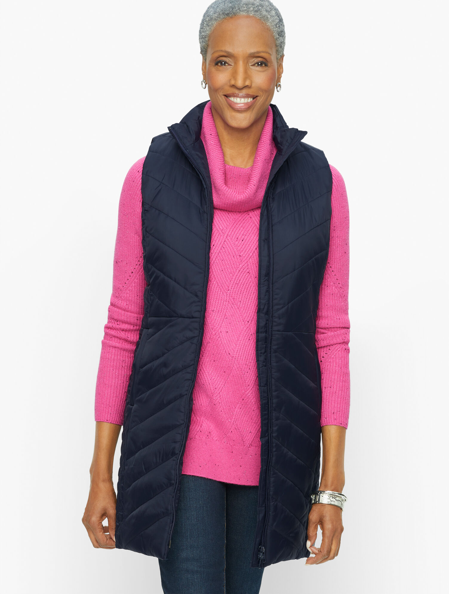 Quilted Long Primaloft Vest