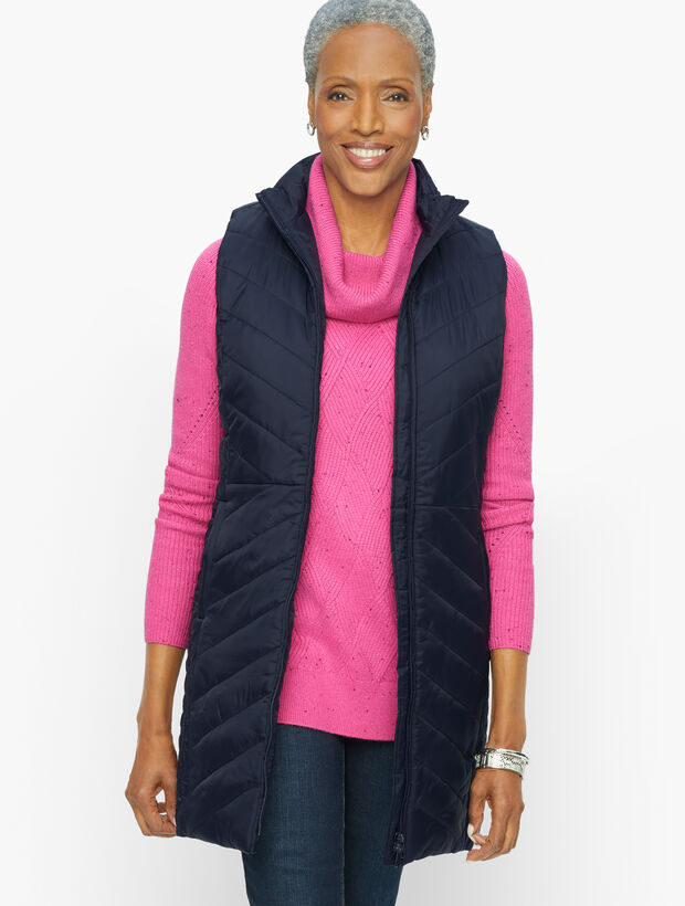 Quilted Long Primaloft Vest