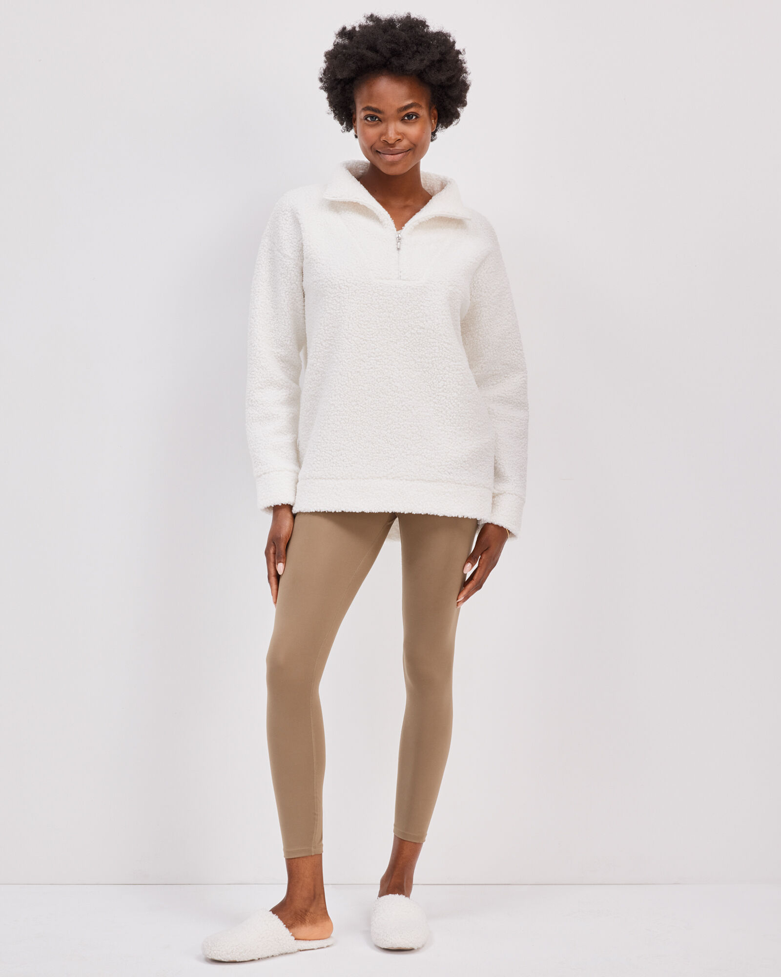 womens sherpa lined mules