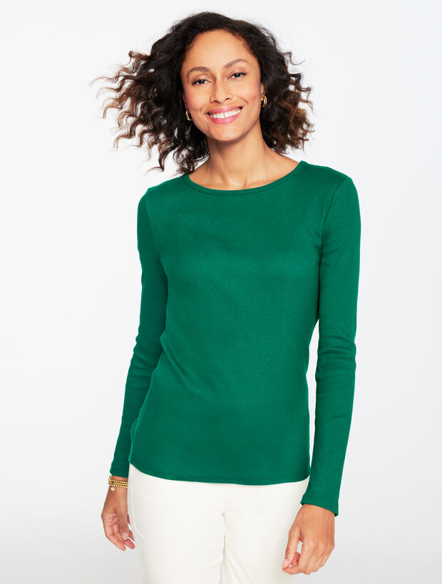 Ribbed Crewneck Tee