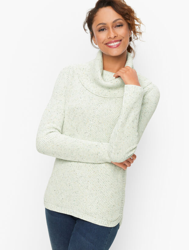 Tweed Shaker Stitch Sweater