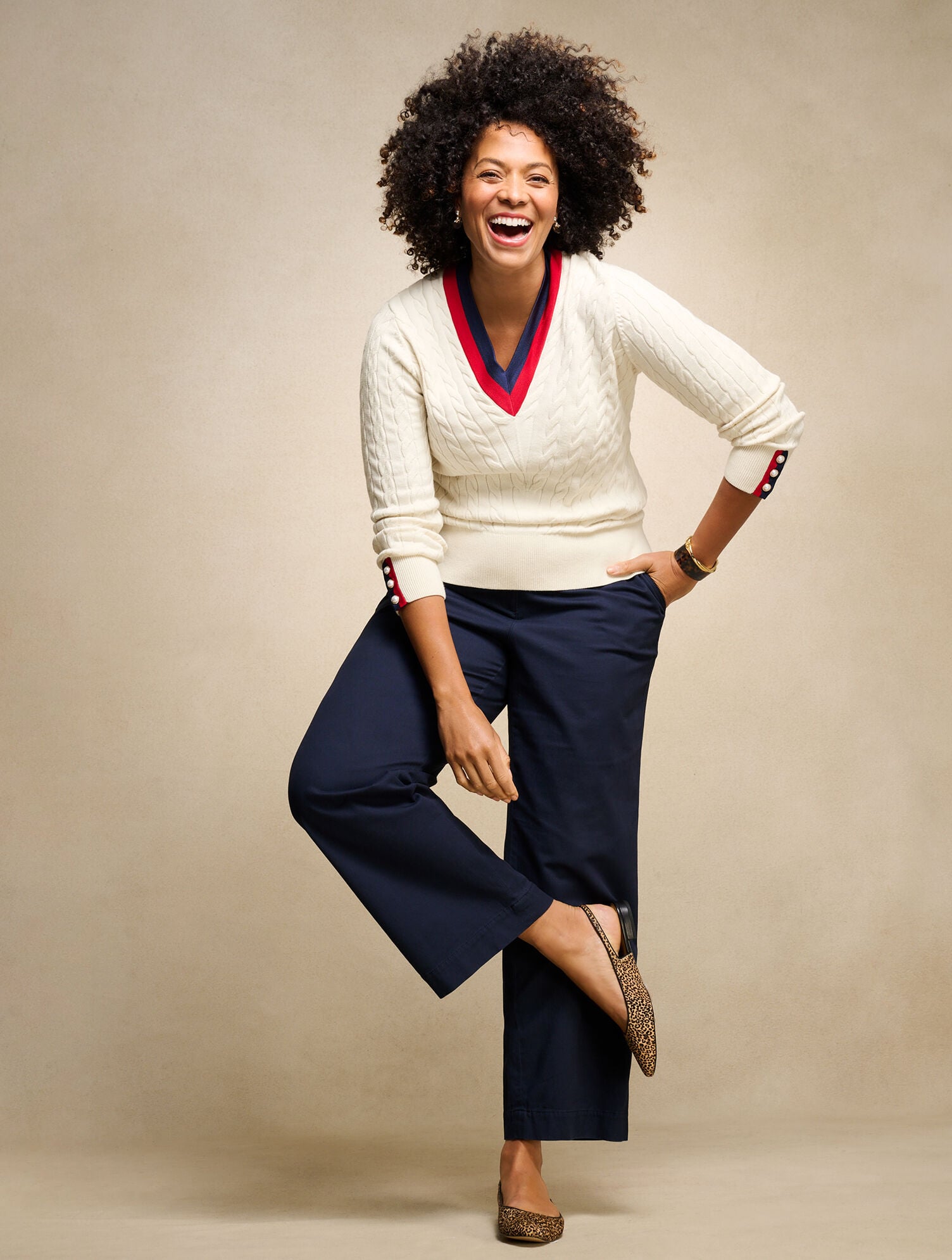 Damart Pantalones - multicolore rayé/rosa
