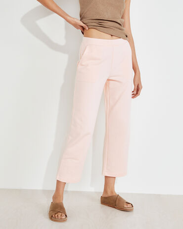 Organic Cotton French Terry Cropped Pants