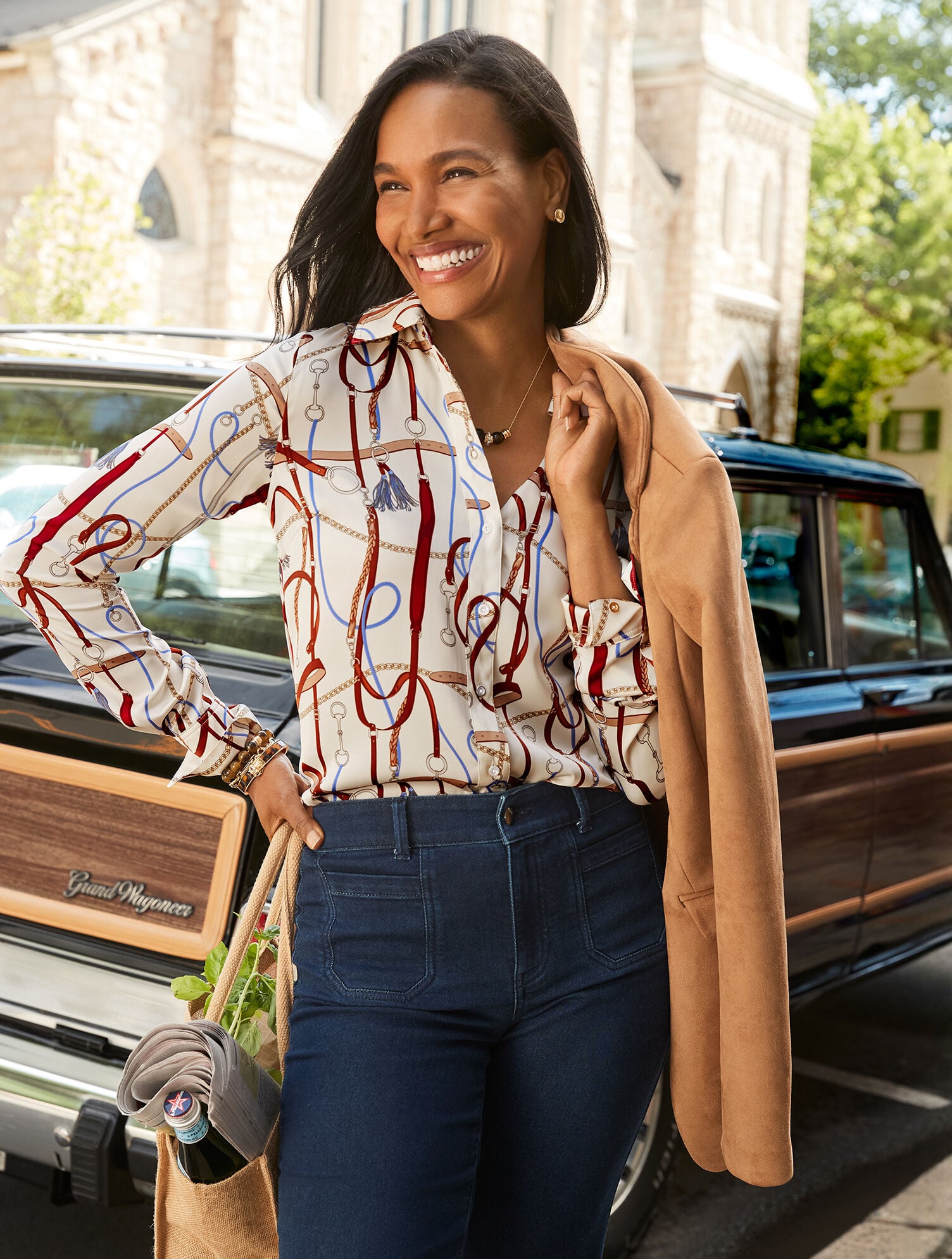Soft Satin Charmeuse Shirt - Equestrian Status - thumbnail 5