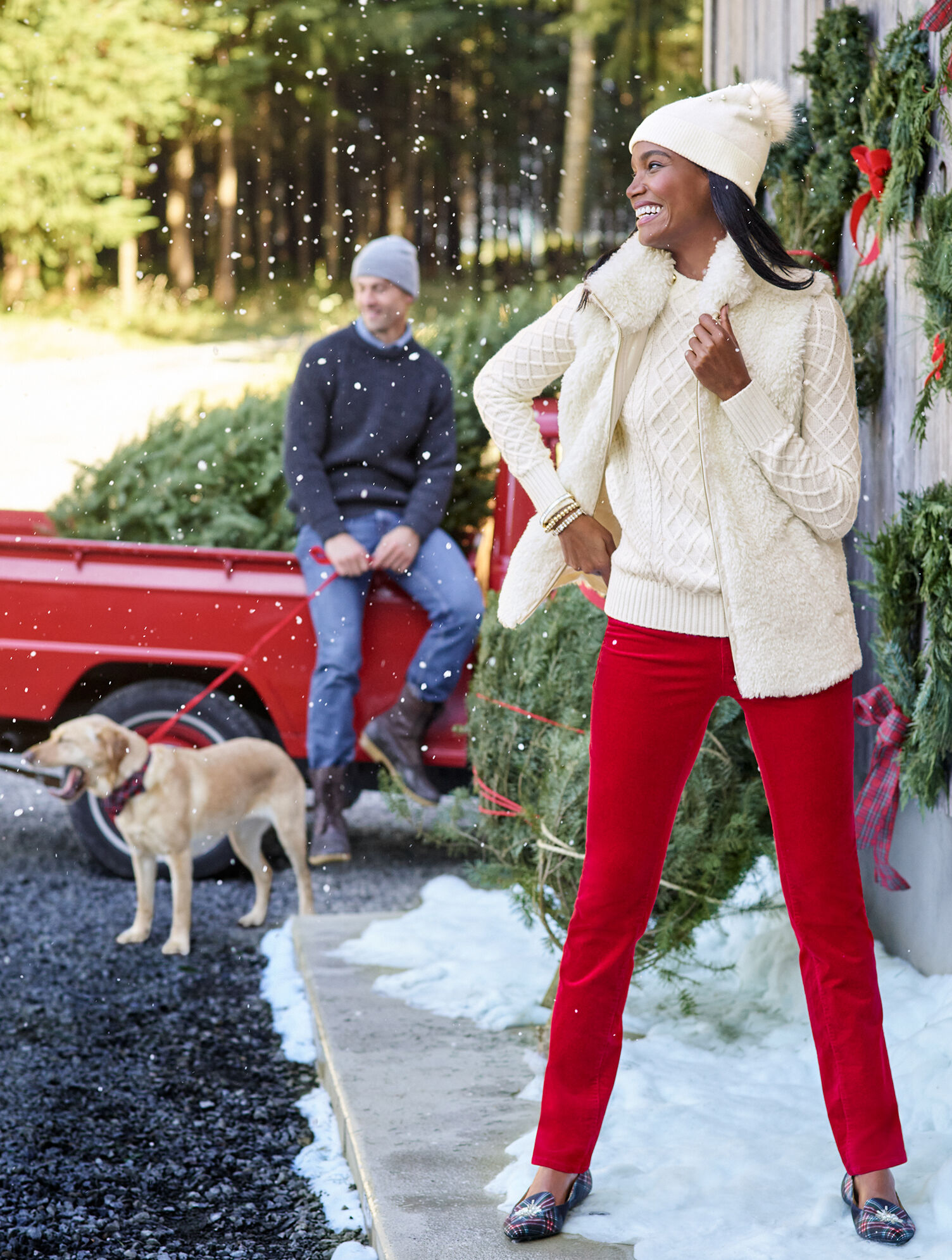 Faux Fur Vest | Talbots