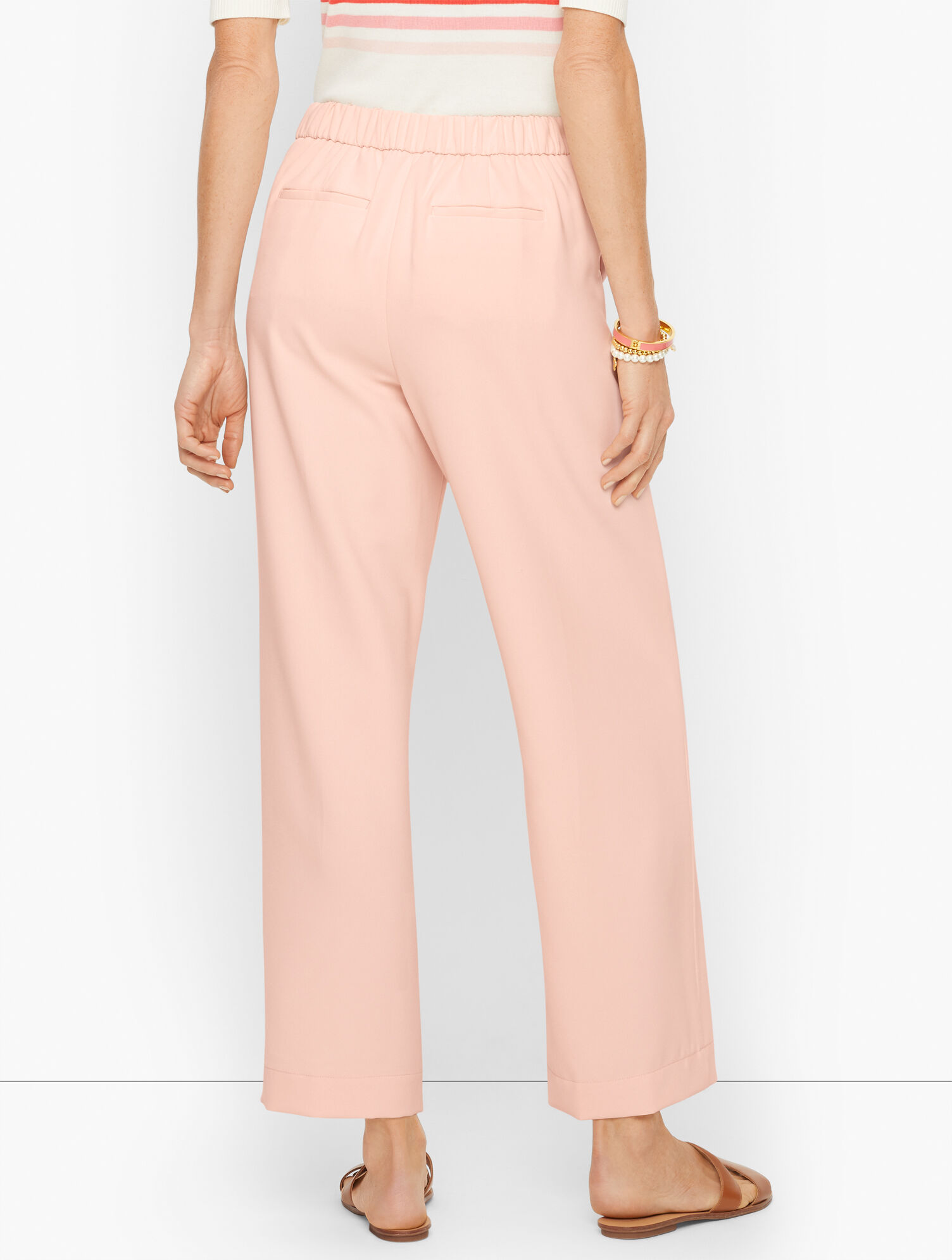 Crepe Wide Leg Pants
