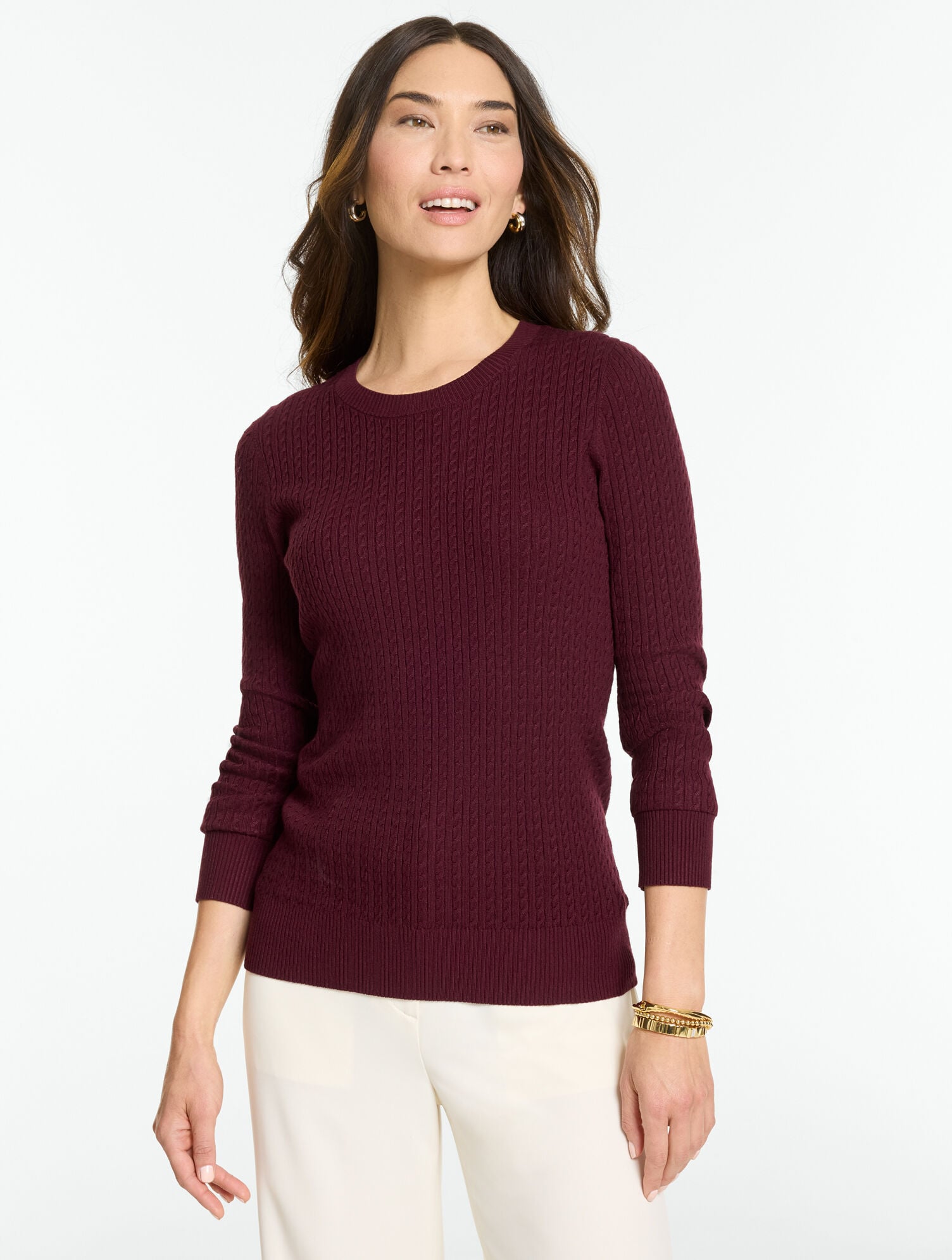 Micro Cable Sweater
