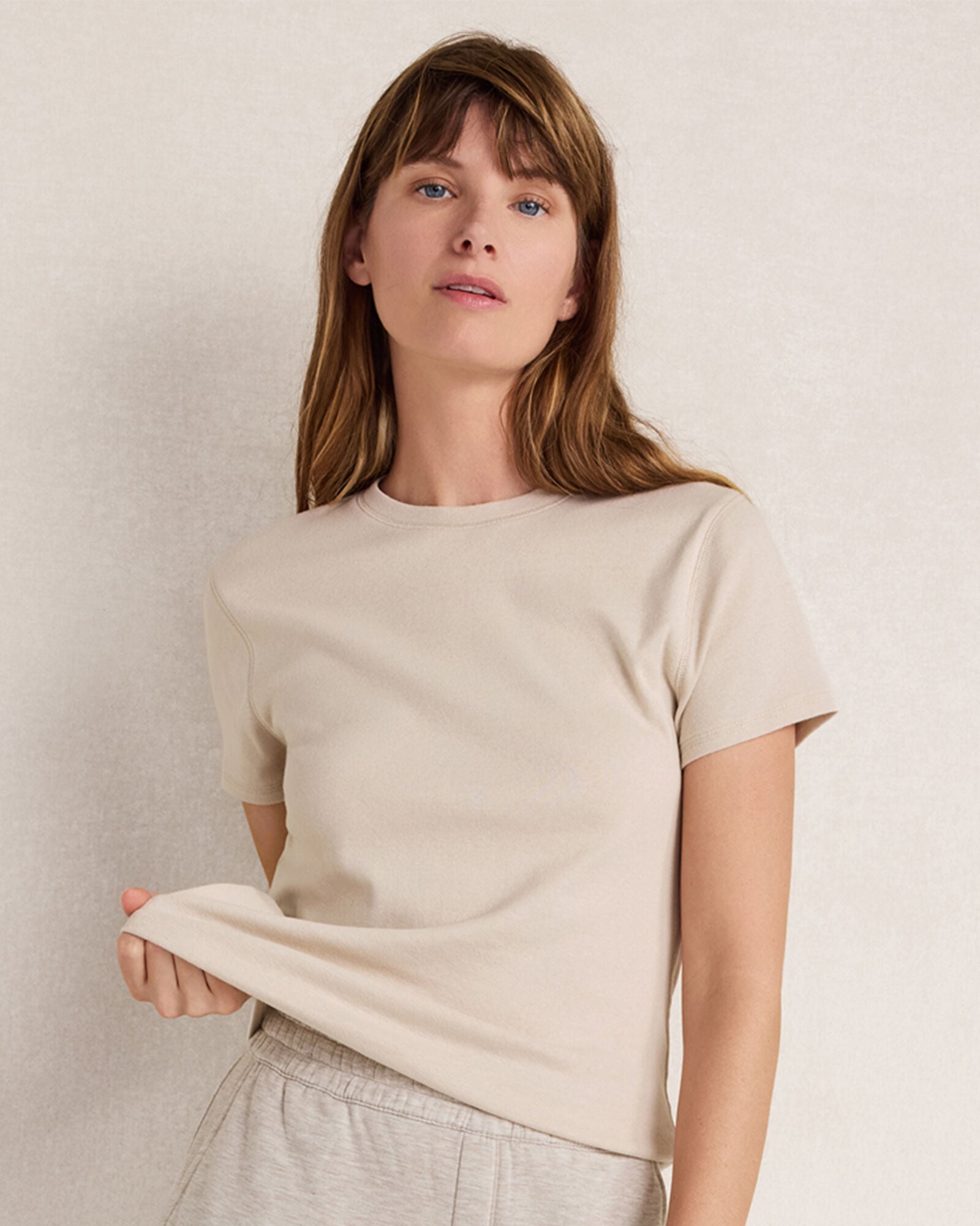 Cotton Slub Fitted Tee