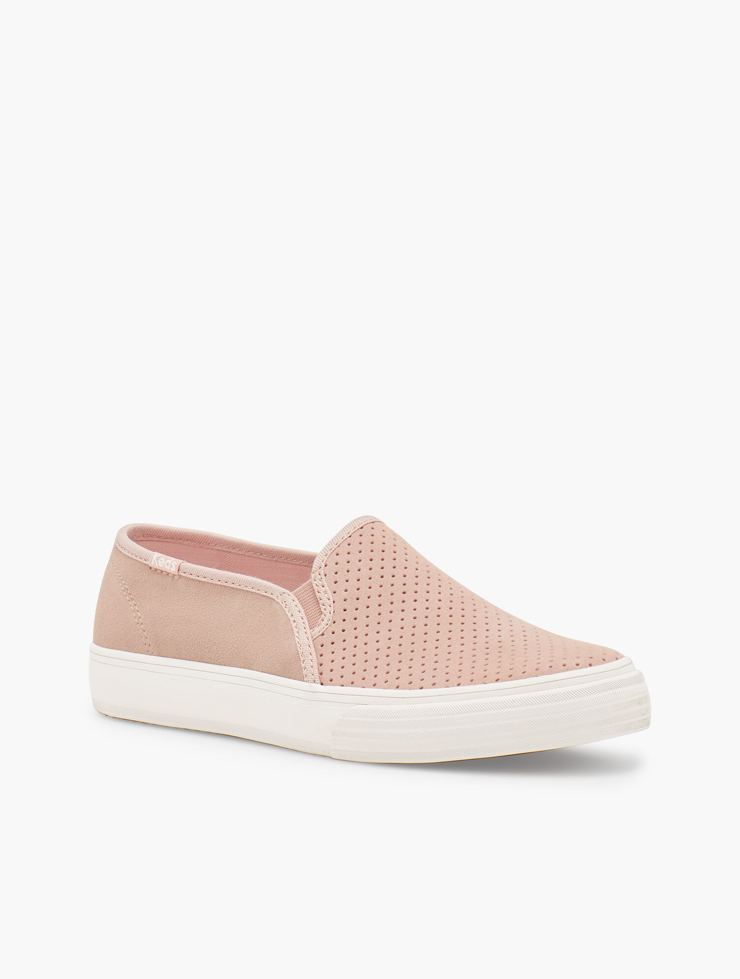 Keds(R) Double Decker Perf Suede Slip-On Sneakers | Talbots