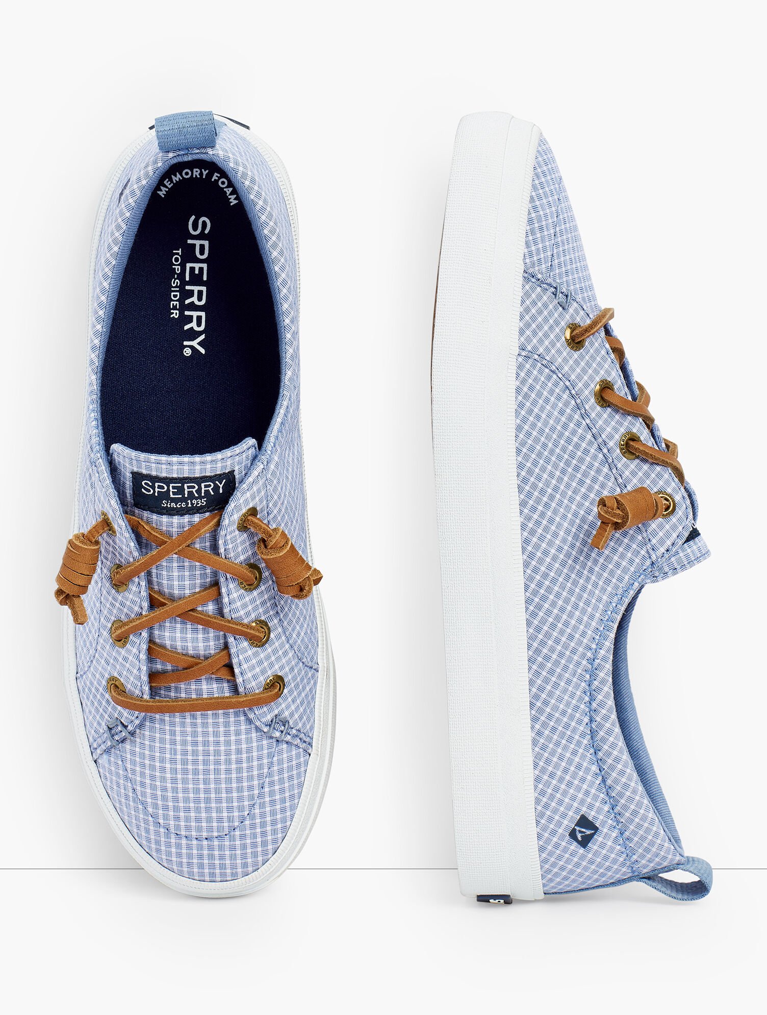 Sperry® Crest Vibe Sneakers Mini Check Talbots