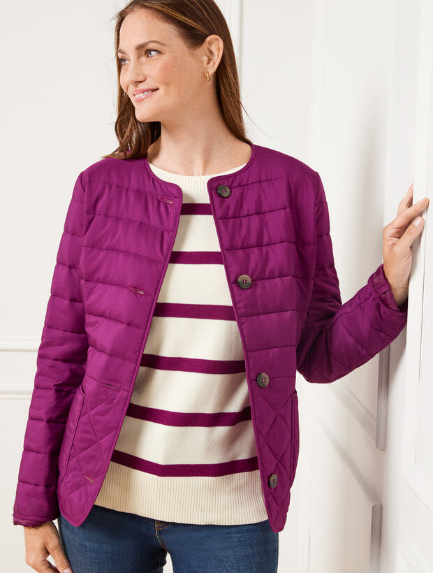 Talbots Purple Wool Blend Thinsulate Quilted Women Coat Size 10 Petite -  $150 - From Jennifer