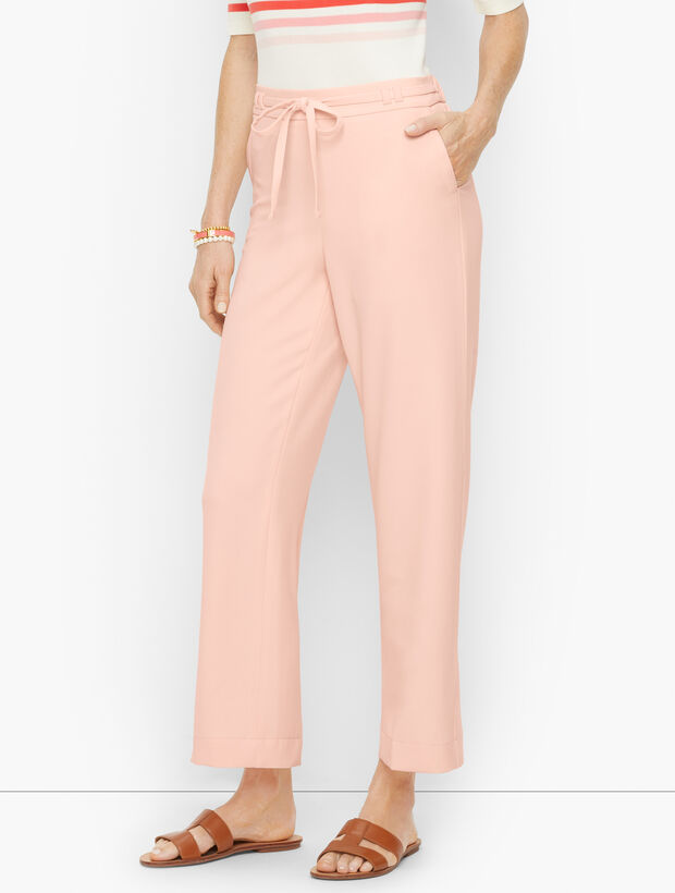 Crepe Wide Leg Pants