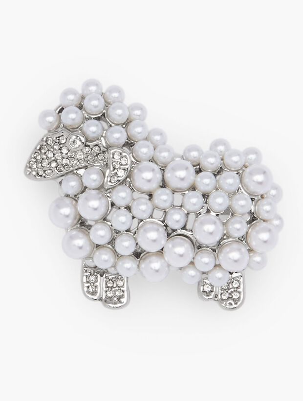 Pearl Sheep Brooch