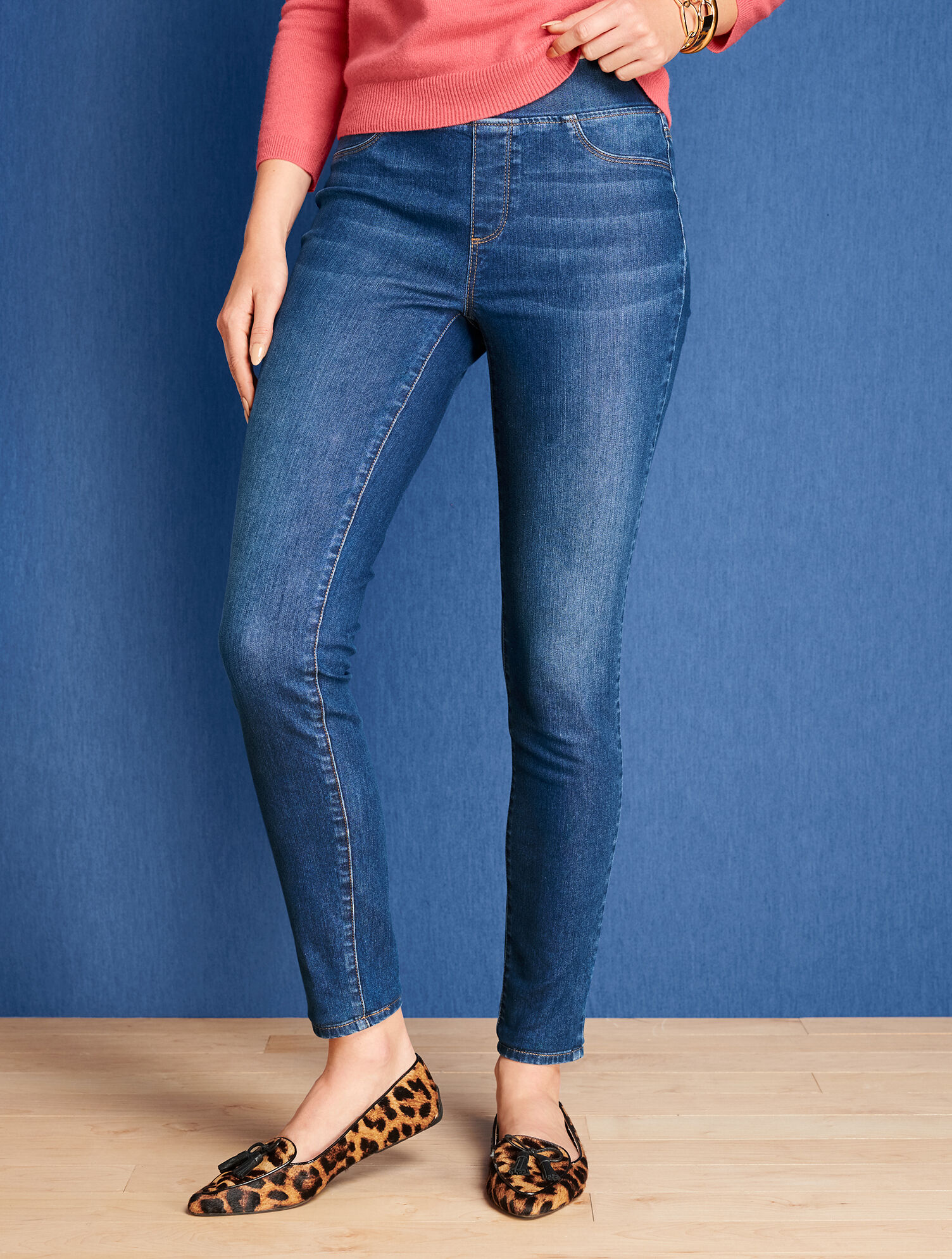 Sculpt Pull-On Jeggings - Maya Blue Wash