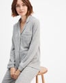 Marled Knit Pajama Shirt