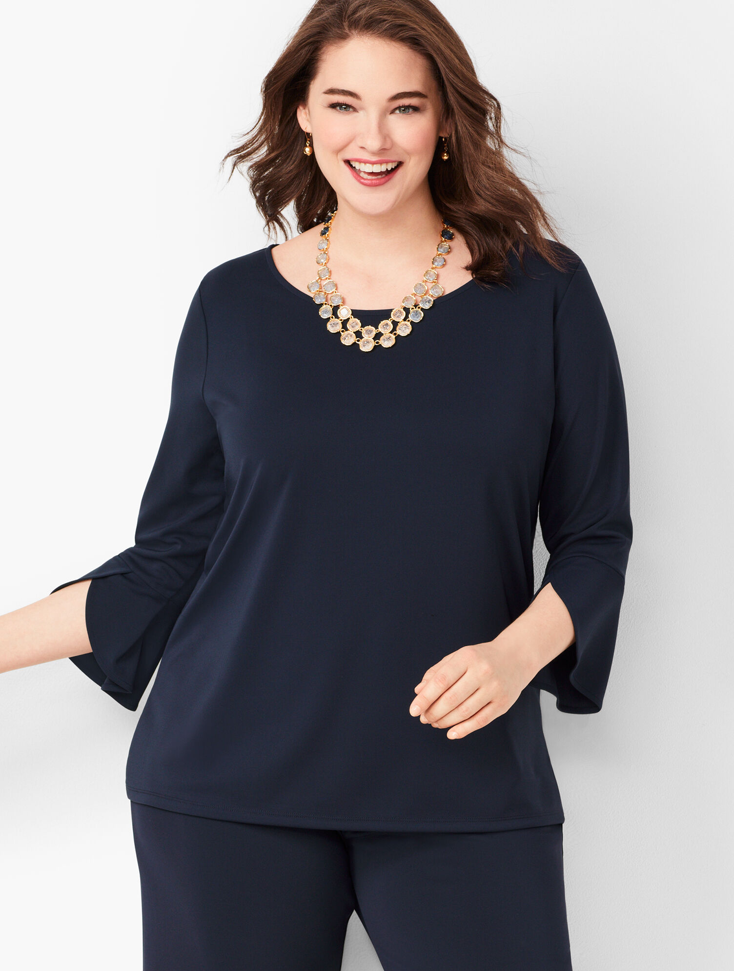 Knit Jersey Tulip Sleeve Top