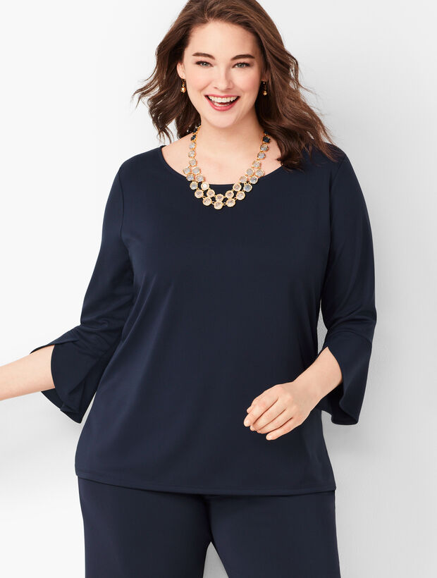 Knit Jersey Tulip Sleeve Top