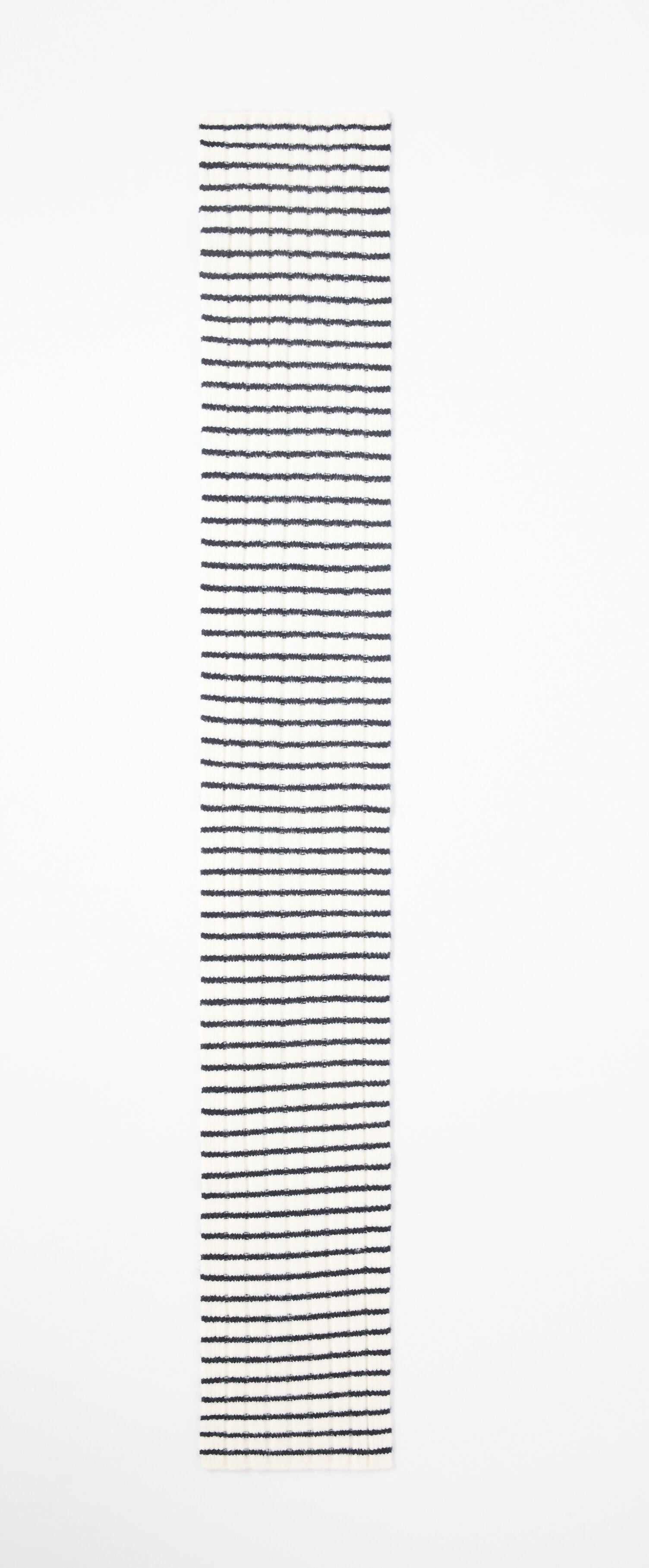 Soft Ribbed Scarf - Stripe
