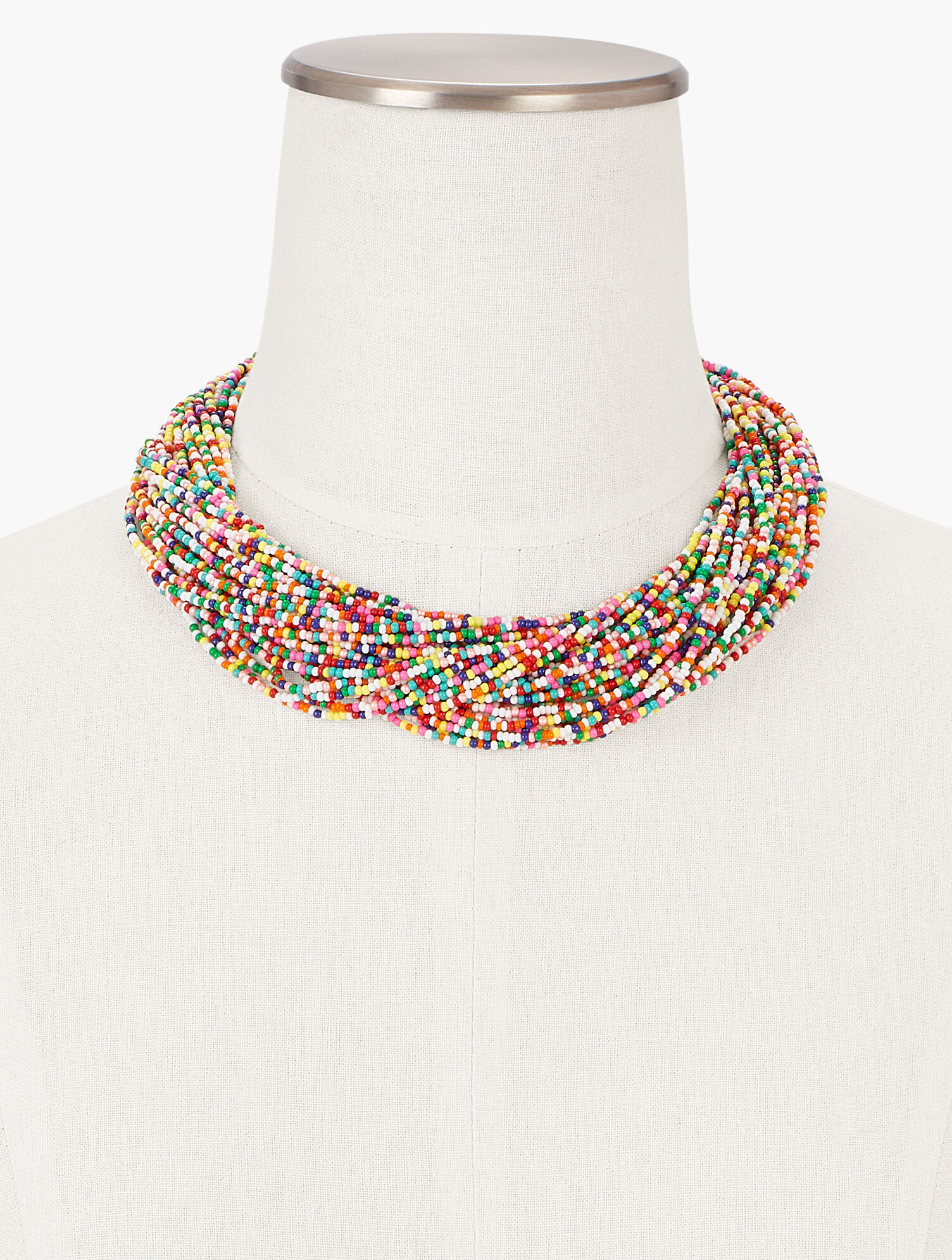 Colorful Seeded Torsade Necklace
