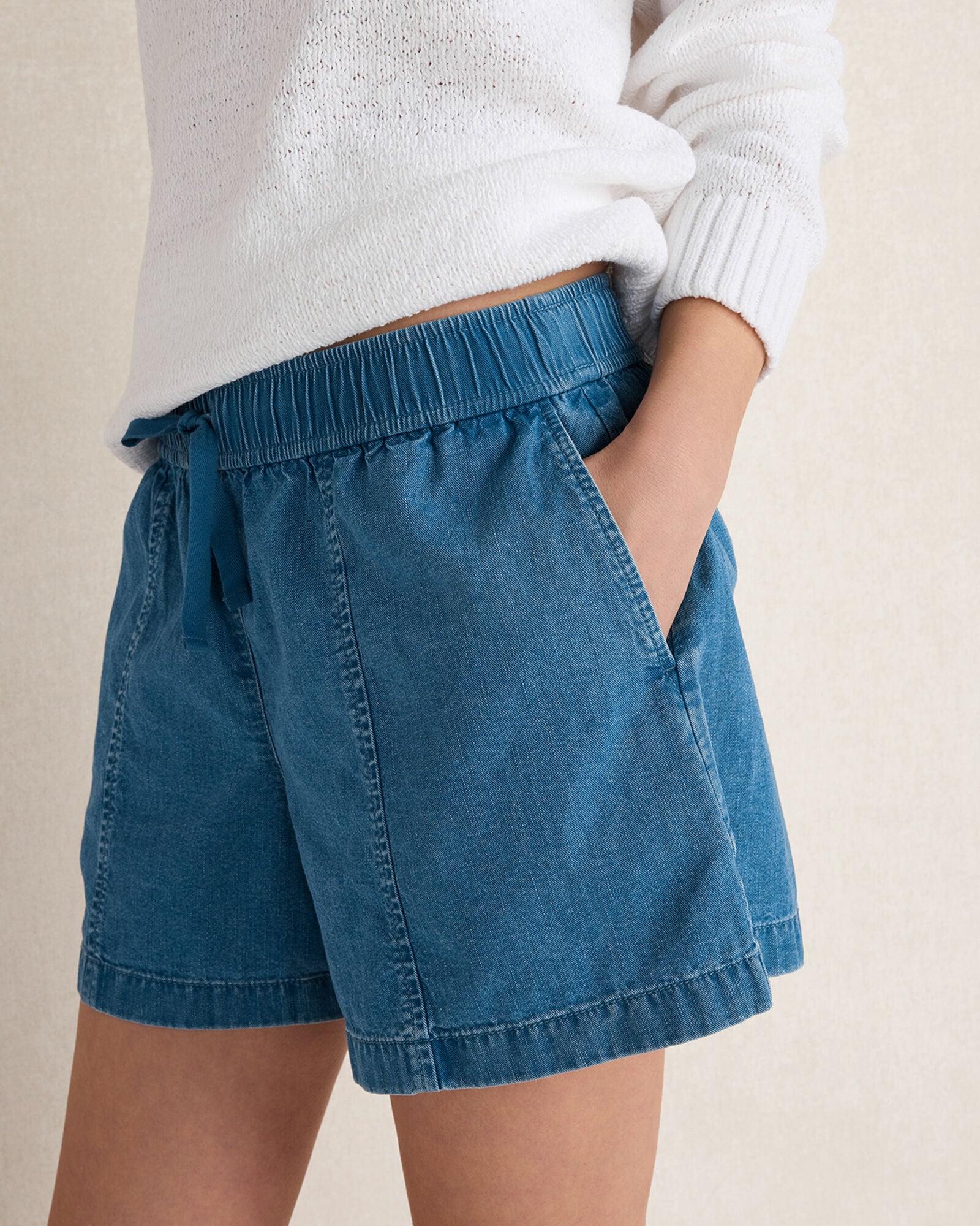Organic Cotton Denim Shorts