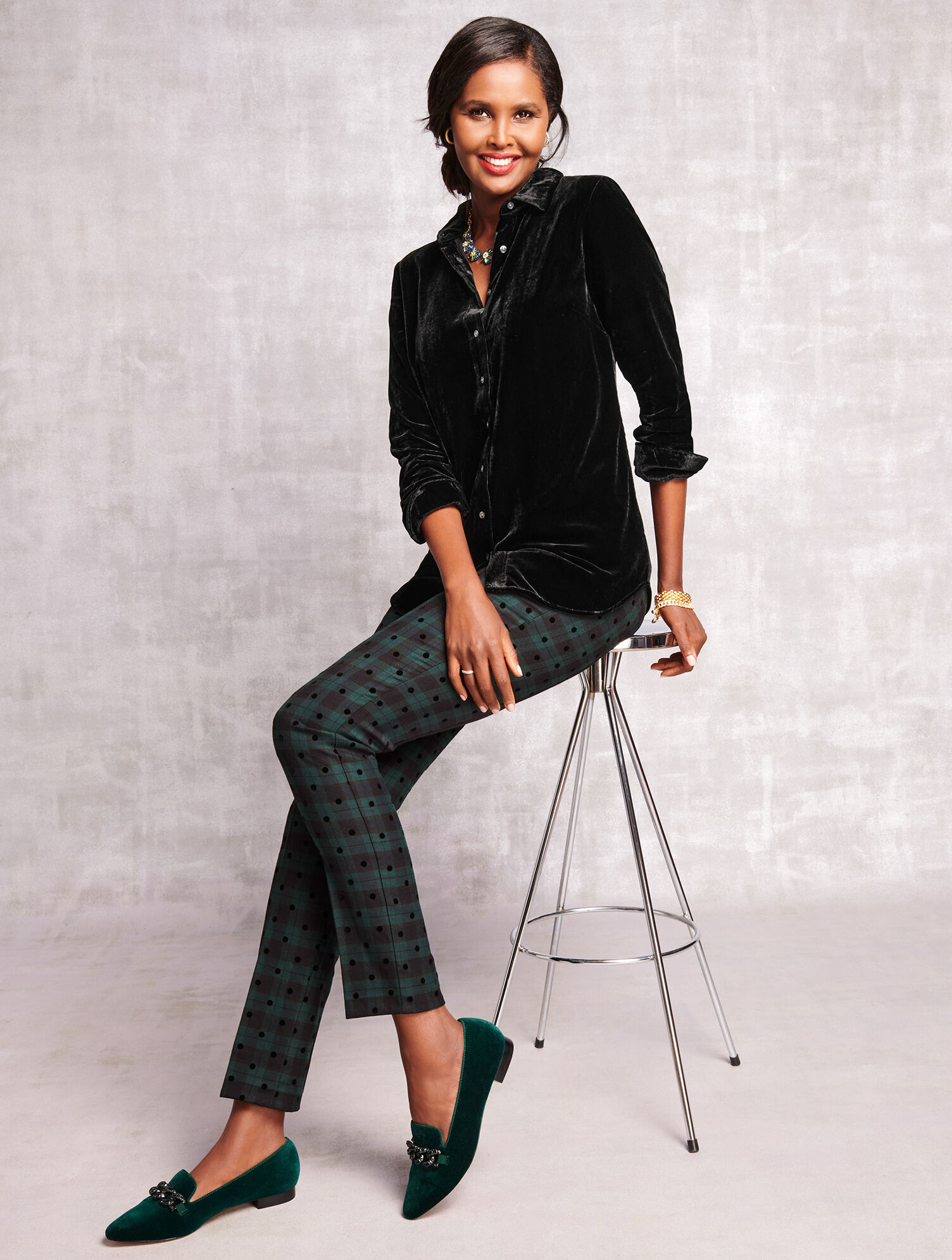 Edison Embellished Velvet Flats