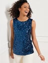Sequin Front Shell | Talbots