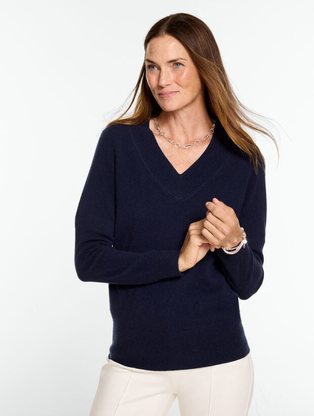 Cashmere V-Neck Sweater