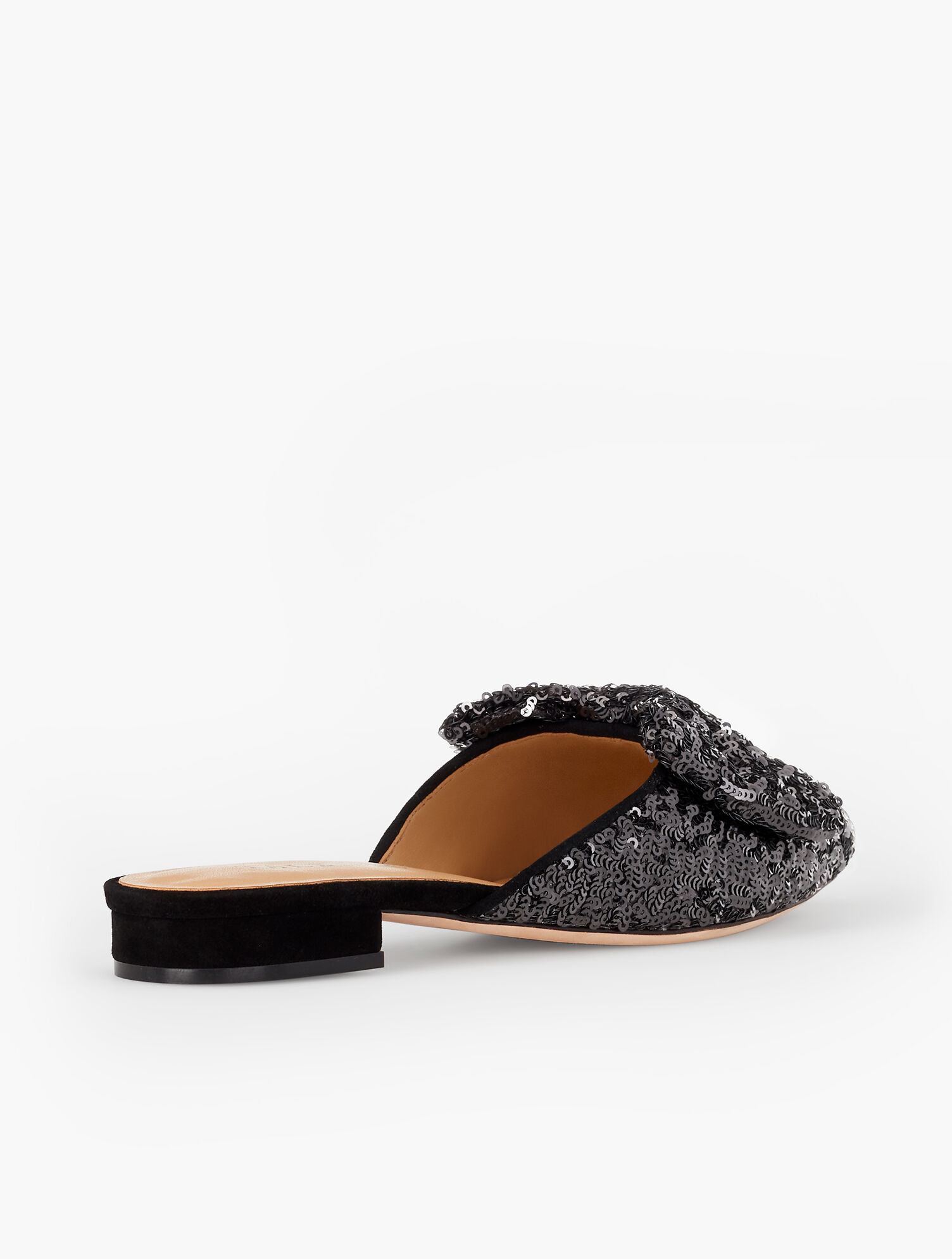 Edison Sequin Bow Mules