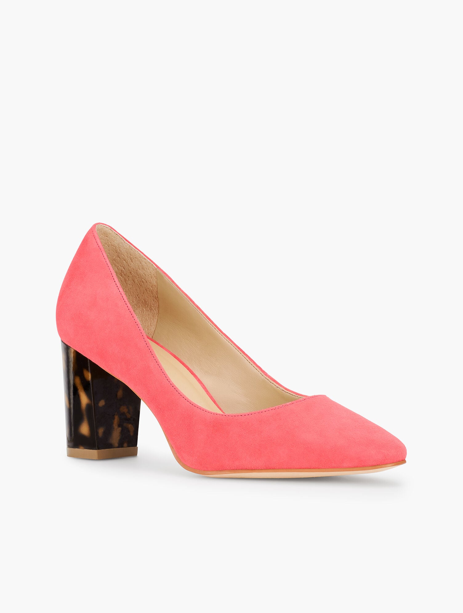 Kelsey Block-Heel Pumps - Suede