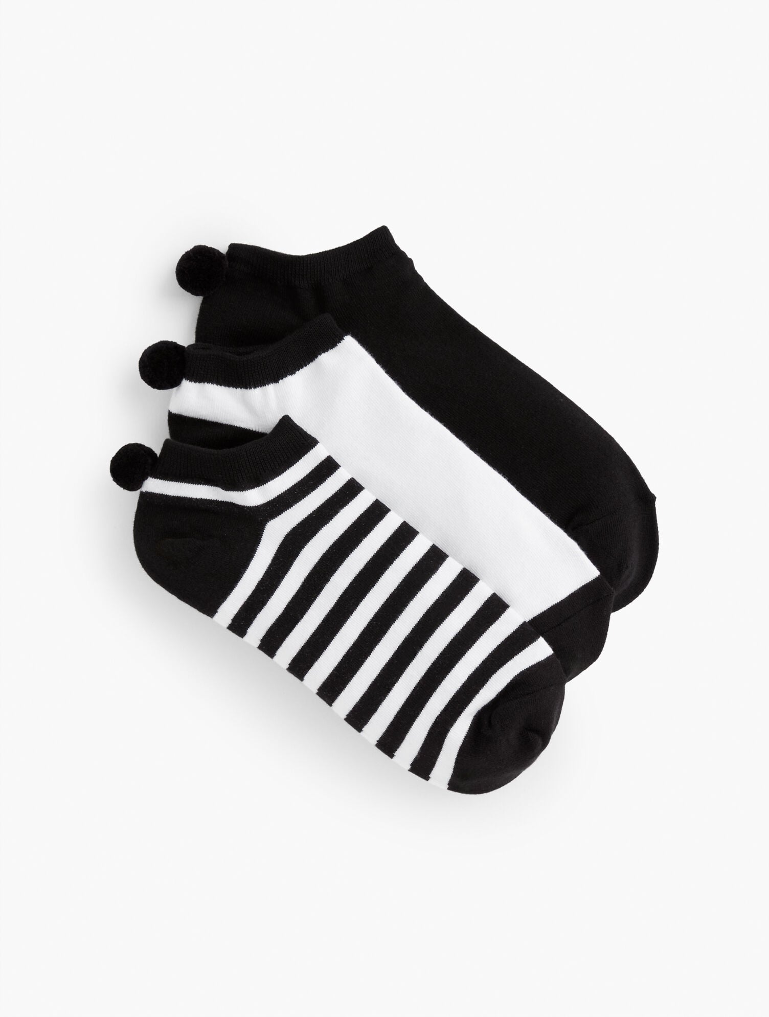Three Pair Pom Pom Socks - image 1
