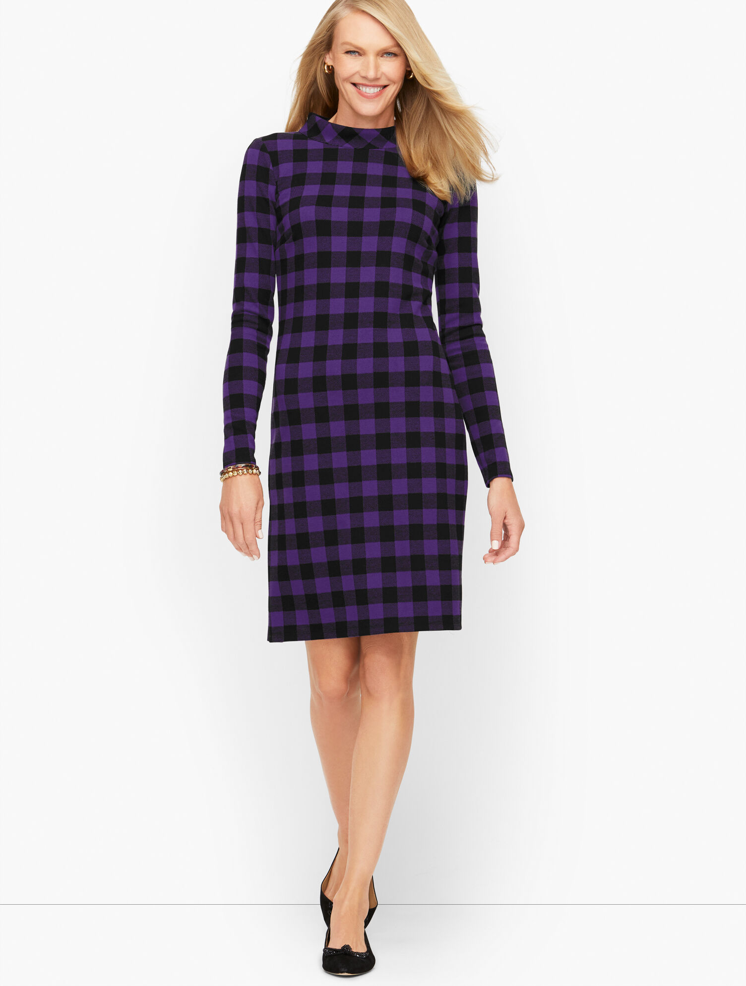 Buffalo Plaid Shift Dress