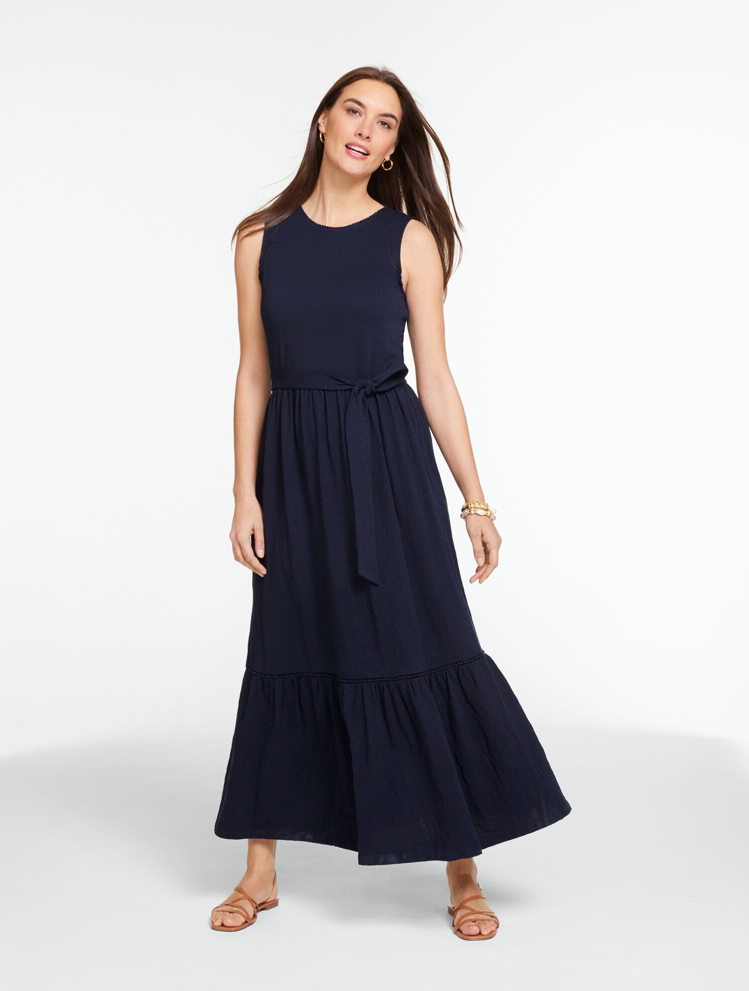 Nantucket Slub Sleeveless Maxi Dress