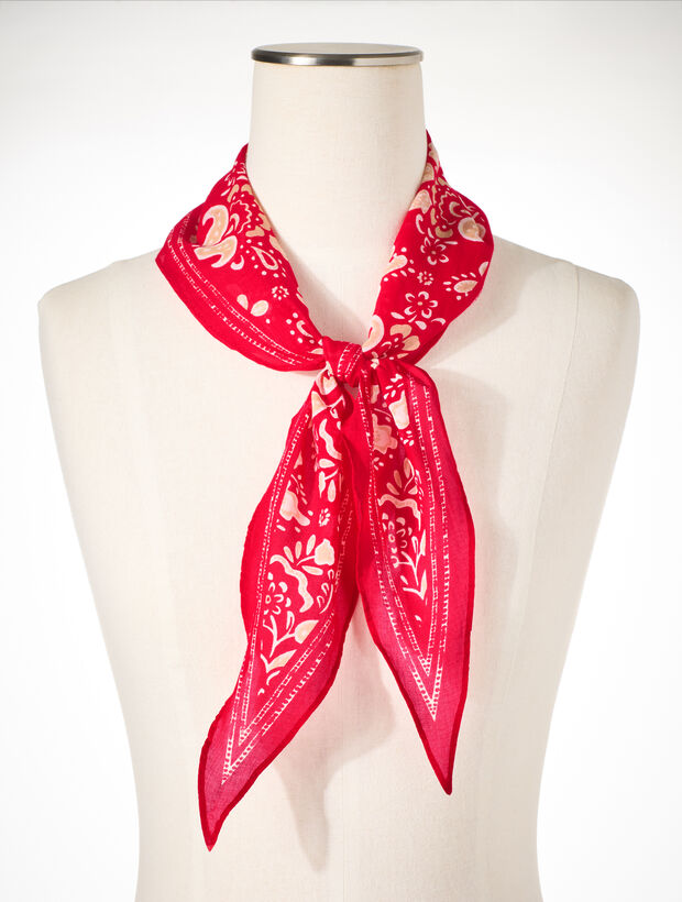 Simple Jacobean Diamond Scarf