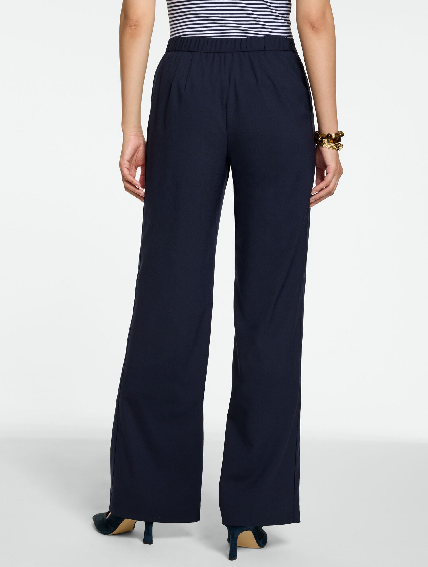 Wool Blend Wide Leg Pants - thumbnail 3