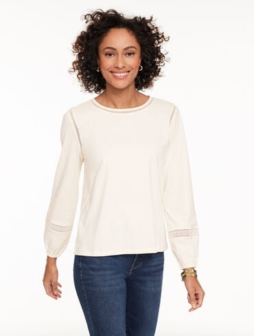 Modern Romance Lace Trim Top
