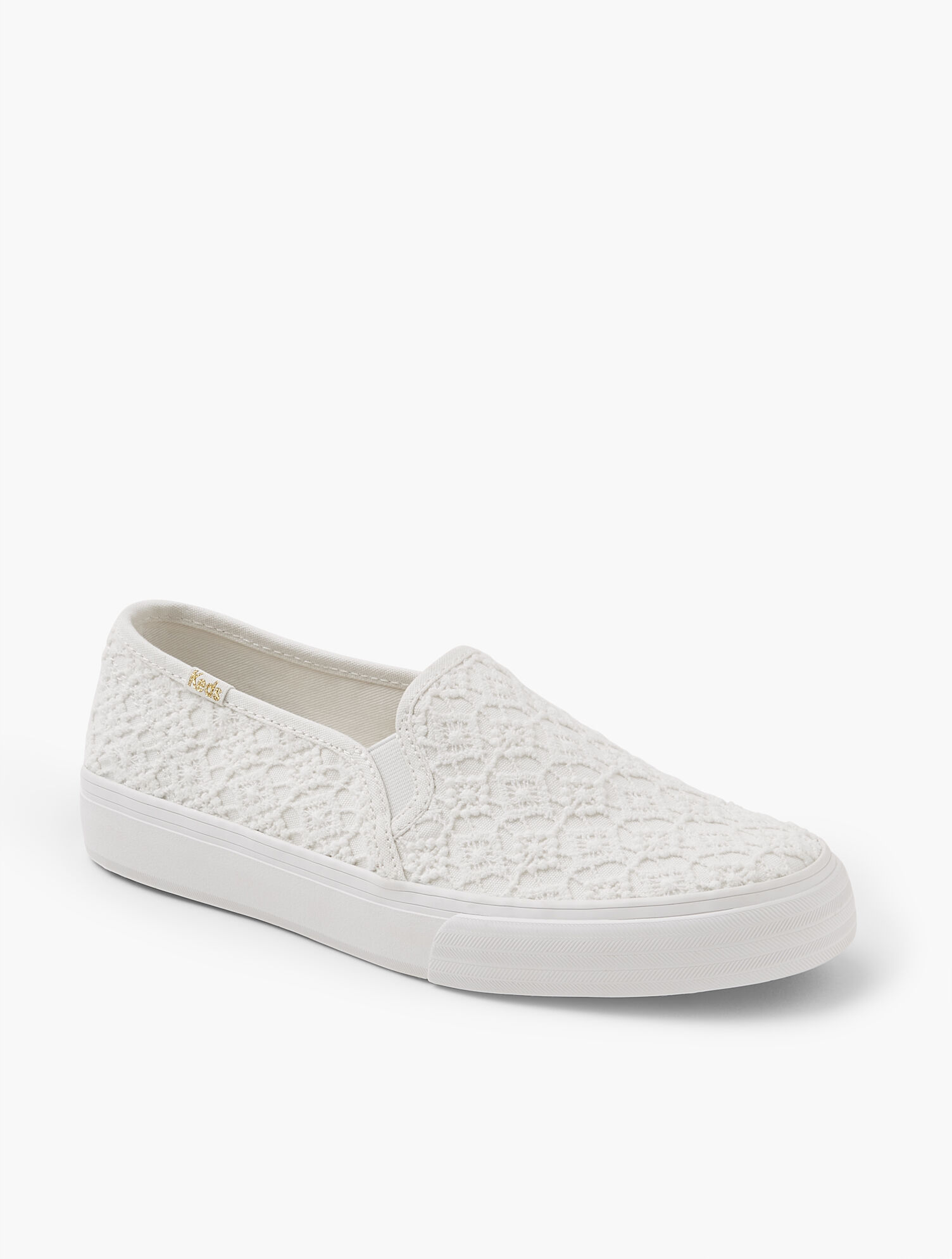 Keds&reg; Double Decker Slip-On Sneakers - Crochet