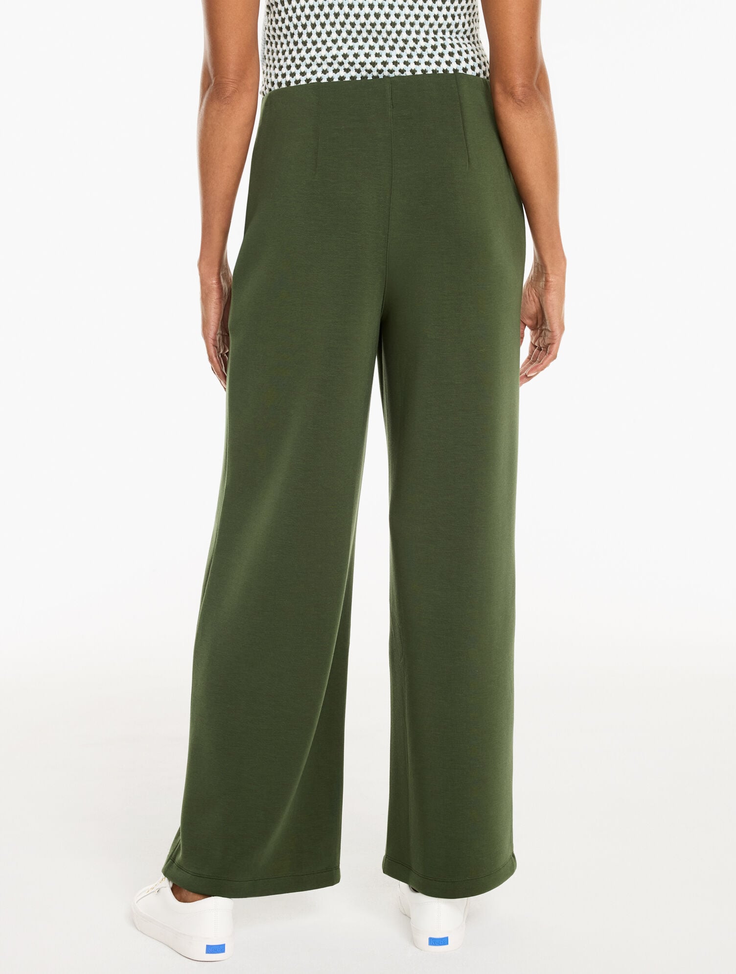 AirKnit Stretch Hollywood Waist Wide Leg Pants | Talbots