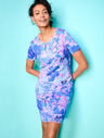 Patch Pocket T-shirt Dress - Expressive Floral