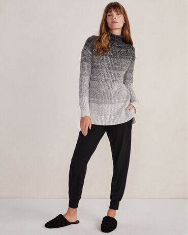Organic Cotton Ombr&eacute; Roll Neck Sweater