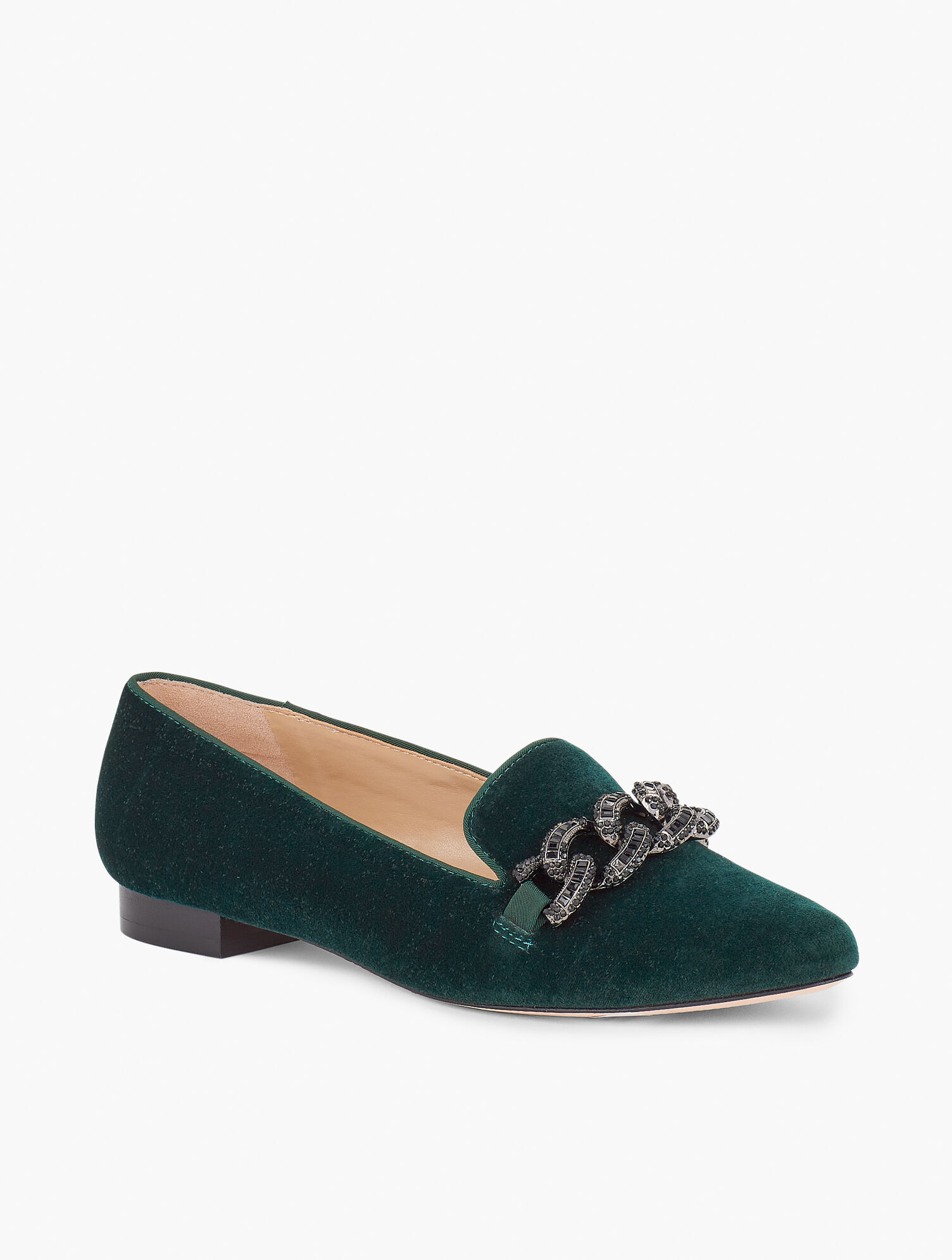 Edison Embellished Velvet Flats