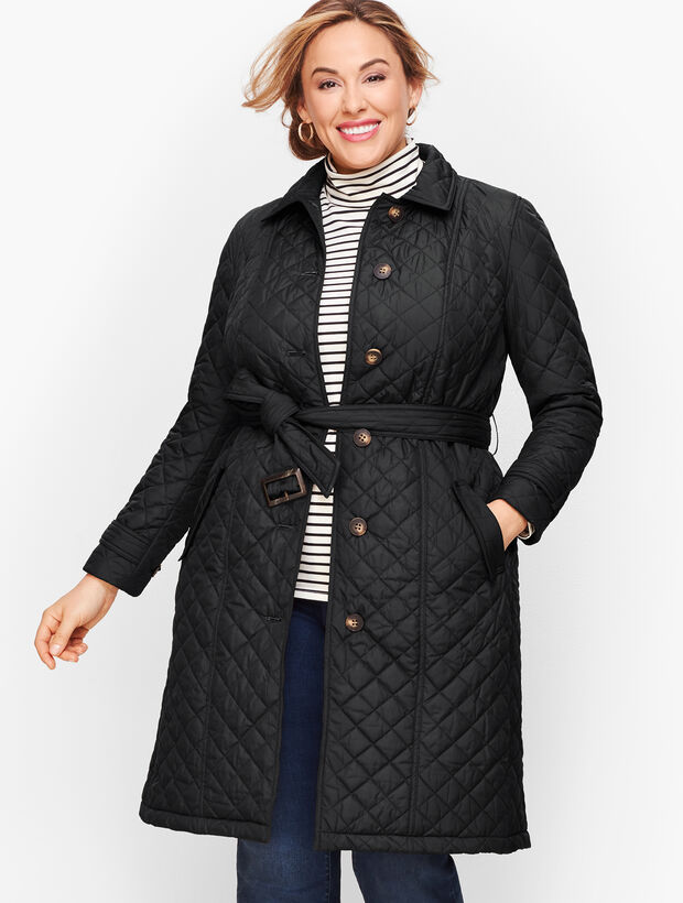 Quilted Belted Coat