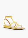 Daisy Gladiator Micro-Wedge Sandals - Nappa Leather