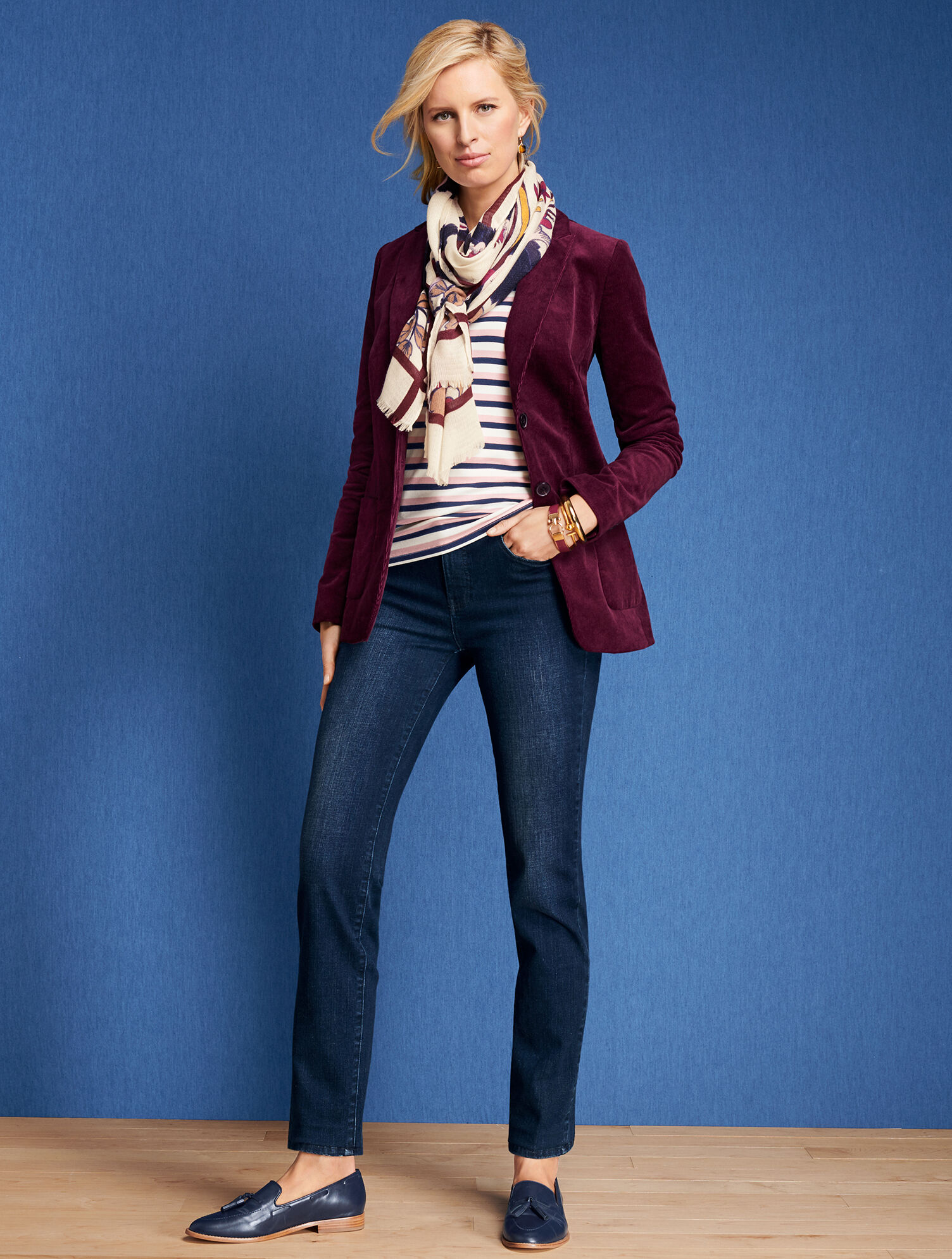 High-Waist Straight-Leg Jeans - Marco Wash